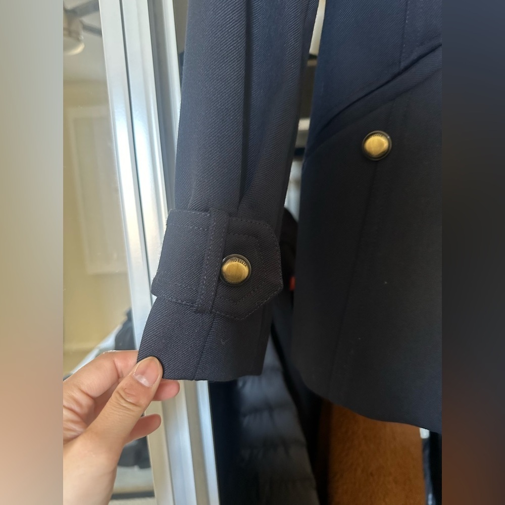 Ted Baker Navy Jacket with Gold Accents - Picture 4 of 8